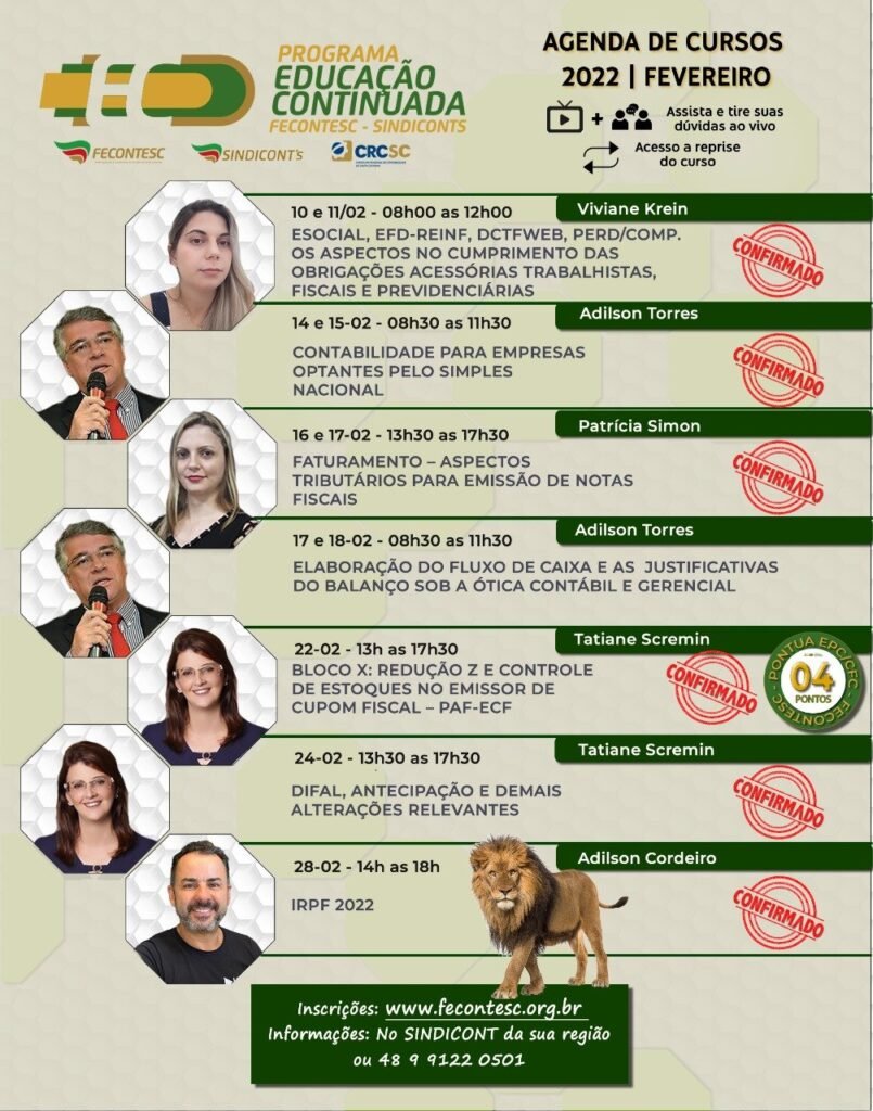 cursos fevereiro contabilidade